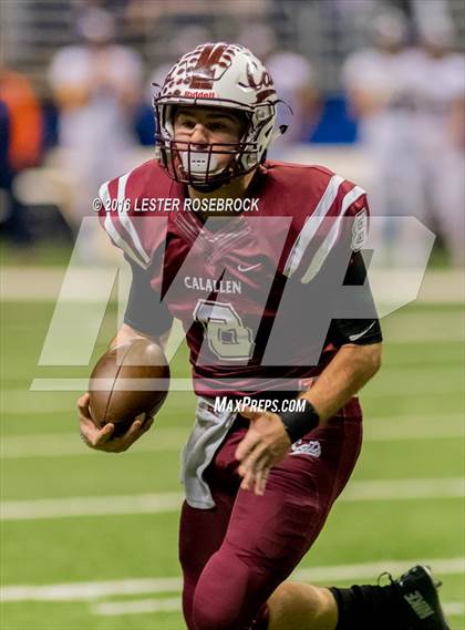 Thumbnail 3 in College Station vs. Calallen (UIL 5A Semifinal) photogallery.