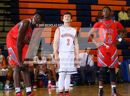 Thumbnail 2 in Denver East vs. Windermere Prep (Tarkanian Classic) photogallery.