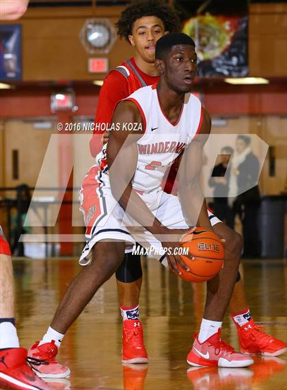 Thumbnail 2 in Denver East vs. Windermere Prep (Tarkanian Classic) photogallery.