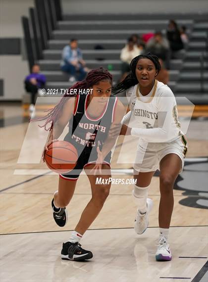 Thumbnail 2 in South Bend Washington vs. North Central (Sneakers for Santa Shootout) photogallery.