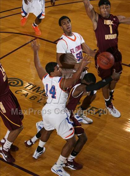 Thumbnail 2 in St. Raymond Boys vs. Mt. Vernon (SNY Invitational) photogallery.