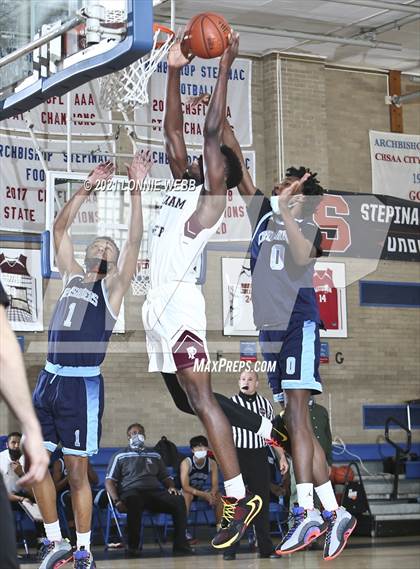Thumbnail 3 in Monsignor Scanlan vs Fordham Prep (CHSAA Spring Tournament) photogallery.