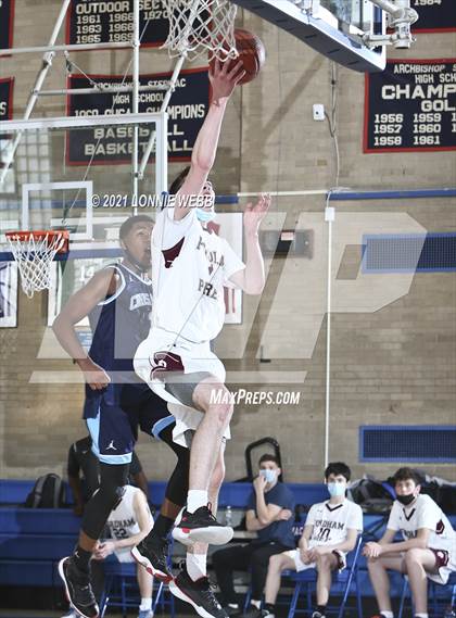 Thumbnail 3 in Monsignor Scanlan vs Fordham Prep (CHSAA Spring Tournament) photogallery.