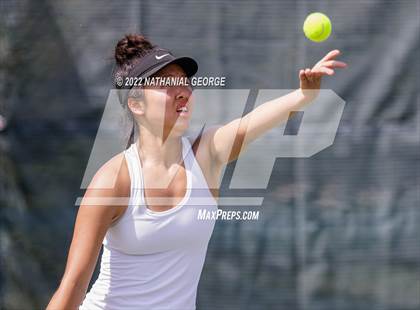 Thumbnail 2 in Girls Tennis Metro Tournament photogallery.