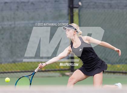 Thumbnail 2 in Girls Tennis Metro Tournament photogallery.