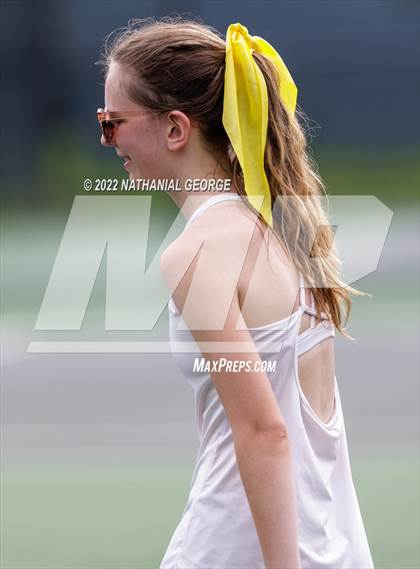 Thumbnail 1 in Girls Tennis Metro Tournament photogallery.