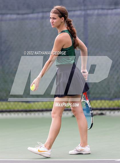 Thumbnail 1 in Girls Tennis Metro Tournament photogallery.
