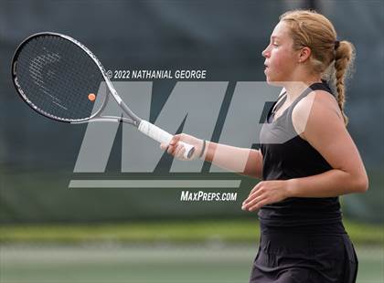 Thumbnail 3 in Girls Tennis Metro Tournament photogallery.