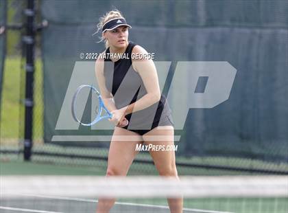 Thumbnail 3 in Girls Tennis Metro Tournament photogallery.