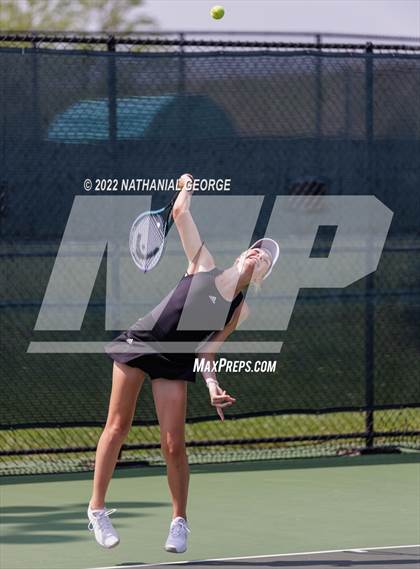 Thumbnail 2 in Girls Tennis Metro Tournament photogallery.