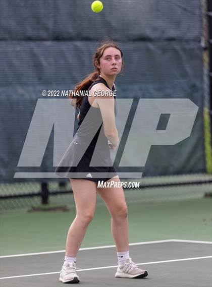 Thumbnail 2 in Girls Tennis Metro Tournament photogallery.