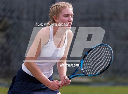Thumbnail 2 in Girls Tennis Metro Tournament photogallery.