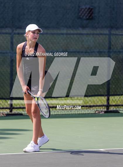 Thumbnail 3 in Girls Tennis Metro Tournament photogallery.