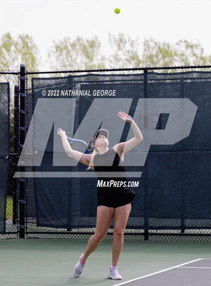 Thumbnail 2 in Girls Tennis Metro Tournament photogallery.