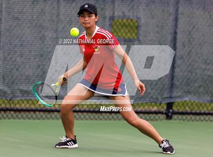Thumbnail 1 in Girls Tennis Metro Tournament photogallery.