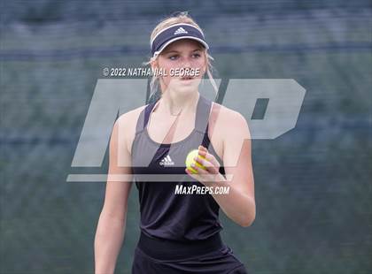 Thumbnail 2 in Girls Tennis Metro Tournament photogallery.
