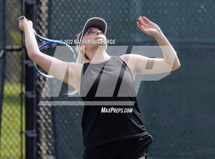 Thumbnail 3 in Girls Tennis Metro Tournament photogallery.