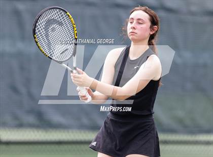 Thumbnail 1 in Girls Tennis Metro Tournament photogallery.