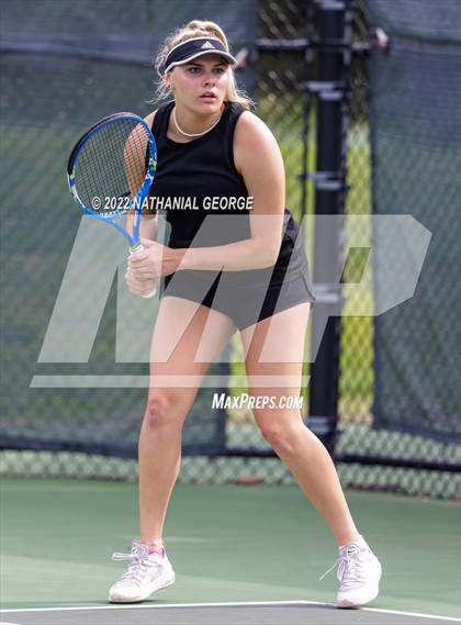 Thumbnail 2 in Girls Tennis Metro Tournament photogallery.