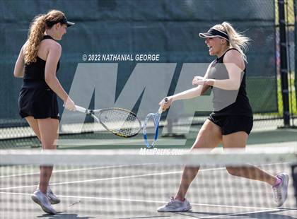 Thumbnail 1 in Girls Tennis Metro Tournament photogallery.
