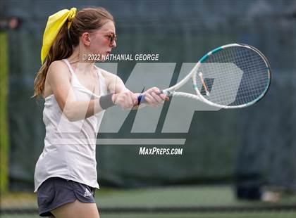 Thumbnail 2 in Girls Tennis Metro Tournament photogallery.