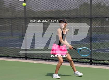 Thumbnail 1 in Girls Tennis Metro Tournament photogallery.
