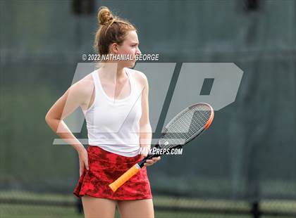 Thumbnail 3 in Girls Tennis Metro Tournament photogallery.