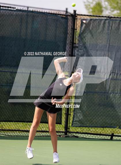Thumbnail 2 in Girls Tennis Metro Tournament photogallery.