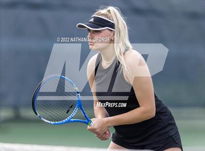 Thumbnail 2 in Girls Tennis Metro Tournament photogallery.