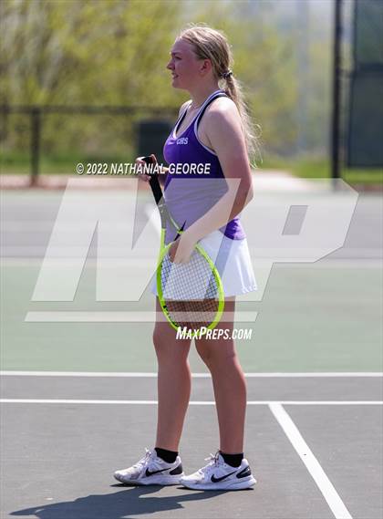 Thumbnail 2 in Girls Tennis Metro Tournament photogallery.