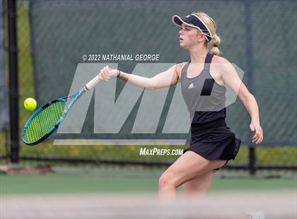 Thumbnail 2 in Girls Tennis Metro Tournament photogallery.