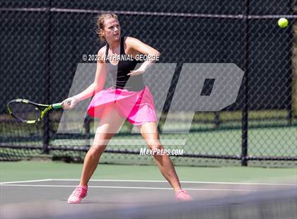 Thumbnail 3 in Girls Tennis Metro Tournament photogallery.
