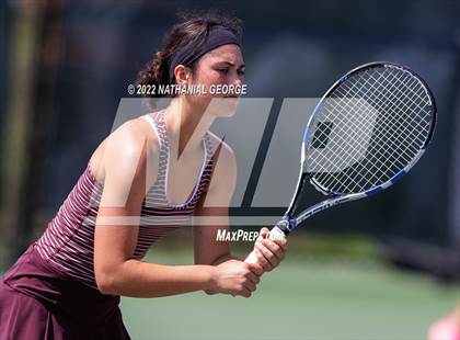 Thumbnail 2 in Girls Tennis Metro Tournament photogallery.
