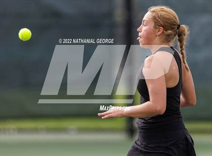Thumbnail 2 in Girls Tennis Metro Tournament photogallery.
