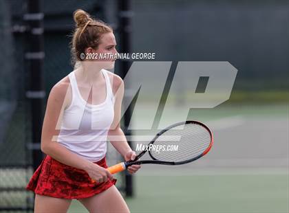 Thumbnail 3 in Girls Tennis Metro Tournament photogallery.