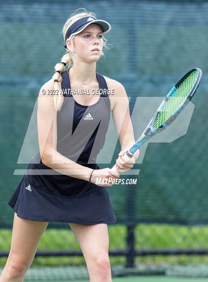 Thumbnail 2 in Girls Tennis Metro Tournament photogallery.