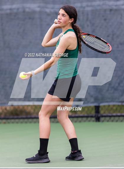 Thumbnail 1 in Girls Tennis Metro Tournament photogallery.