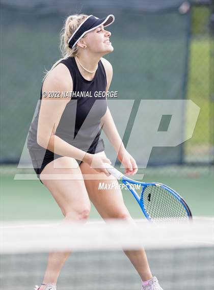 Thumbnail 2 in Girls Tennis Metro Tournament photogallery.