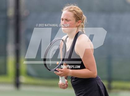 Thumbnail 1 in Girls Tennis Metro Tournament photogallery.