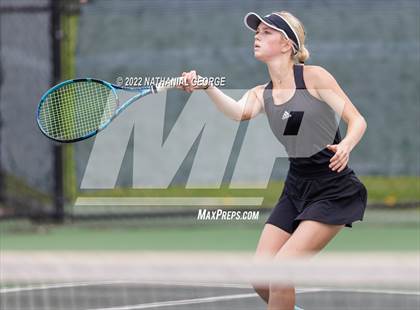 Thumbnail 1 in Girls Tennis Metro Tournament photogallery.
