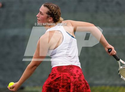 Thumbnail 1 in Girls Tennis Metro Tournament photogallery.
