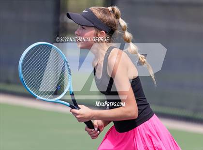 Thumbnail 2 in Girls Tennis Metro Tournament photogallery.