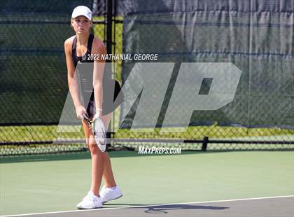 Thumbnail 3 in Girls Tennis Metro Tournament photogallery.