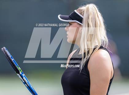 Thumbnail 3 in Girls Tennis Metro Tournament photogallery.