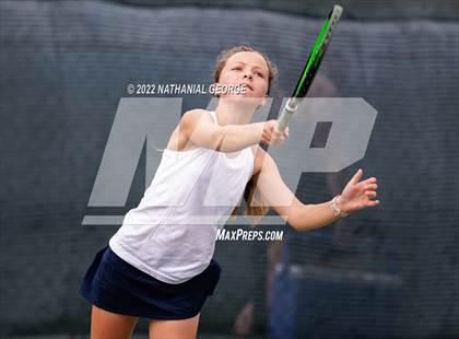 Thumbnail 2 in Girls Tennis Metro Tournament photogallery.
