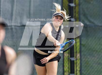 Thumbnail 1 in Girls Tennis Metro Tournament photogallery.