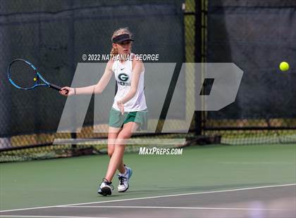 Thumbnail 2 in Girls Tennis Metro Tournament photogallery.