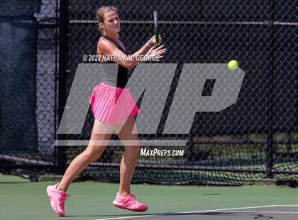 Thumbnail 1 in Girls Tennis Metro Tournament photogallery.
