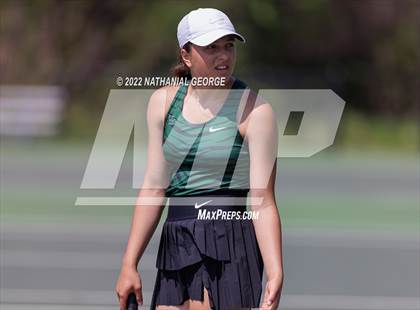 Thumbnail 3 in Girls Tennis Metro Tournament photogallery.