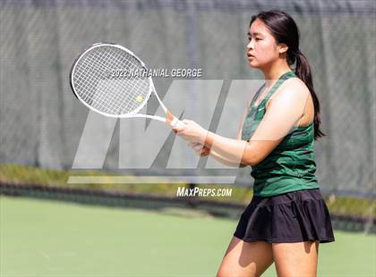 Thumbnail 3 in Girls Tennis Metro Tournament photogallery.